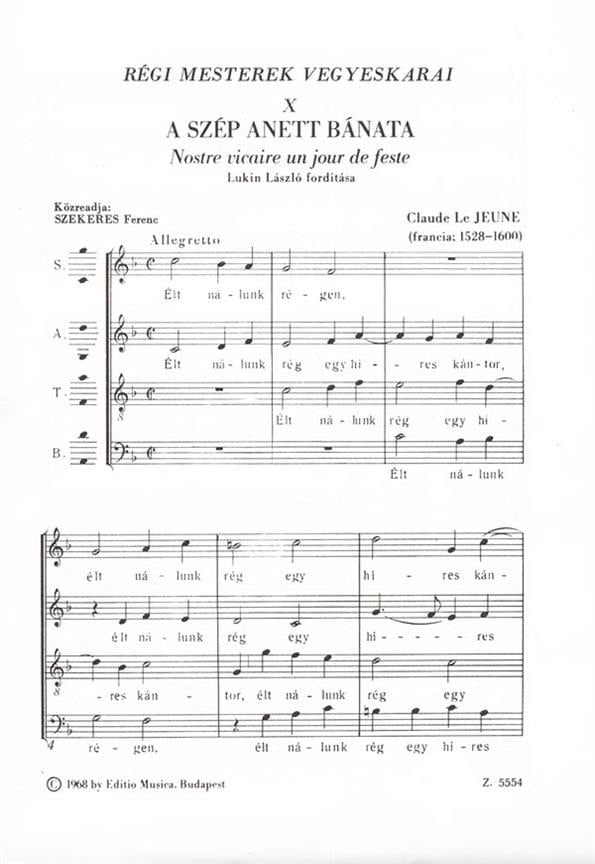 Old Masters' Mixed Choruses V10